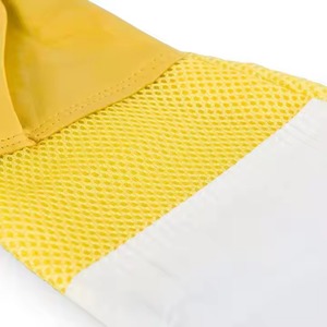 Guantes de cuero de grano superior piel de cabra piel de oveja Anti-picadura puño de algodón elástico largo mangas completas guantes de seguridad resistentes al calor - Product Image 4