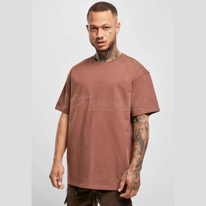 เสื้อเจอร์ซีย์ผ้าฝ้าย100% แข็งเสื้อยืดของผู้ชายเสื้อยืดผ้าฝ้าย100% น้ำหนักมากเสื้อยืดออกแบบได้ตามที่ต้องการน้ำหนักมาก - Product Image 5