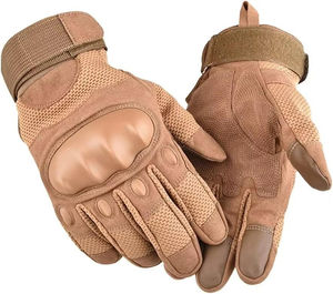 Guantes Tácticos de Cuero Vacuno de Primera Calidad, Excelente Agarre, Guantes de Seguridad, Equipo Táctico - Product Image 1