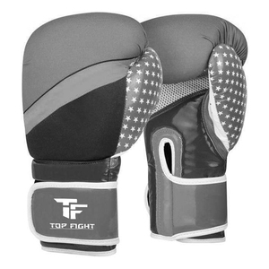 Dernier modèle de gants de boxe professionnels de compétition, 100% cuir de vachette, avec fermeture à lacets. - Product Image 2