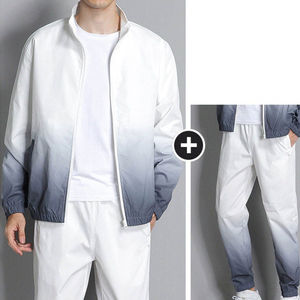 Survêtement vierge de marque à bas prix pour hommes ensembles Oem Custom Sun Faded Sport Running Training Jogging 2 Piece Gym Wear Men Tracksuit - Product Image 2