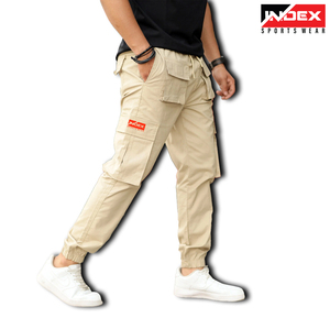 Pantalones informales ligeros de ajuste regular cargo personalizados OEM para hombre con múltiples bolsillos logotipo personalizado transpirable 100% algodón - Product Image 3