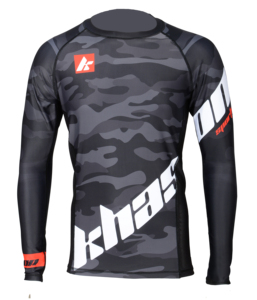 เสื้อแรชการ์ด BJJ สำหรับผู้ชายชุดกีฬาโพลีเอสเตอร์พร้อมโลโก้ด้านหน้าสำหรับผู้ใหญ่ - Product Image 6