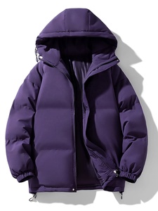 Blousons matelassés pour femmes, personnalisables, en coton épais, avec logo personnalisé, manches longues, couleur violette, vente en gros - Product Image 1