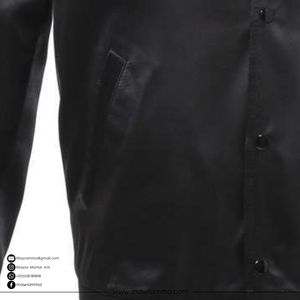 Veste universitaire pour homme en polyester/coton sur mesure en gros, sportive, légère, de luxe, streetwear, patchwork sur le devant, OEM haut de gamme - Product Image 3