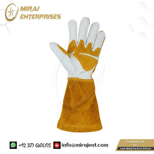 TIG ถุงมือหนังสำหรับช่างเชื่อมถุงมือป้องกันมือจากปากีสถานถุงมือเชื่อมกันความร้อนทนไฟ - Product Image 2