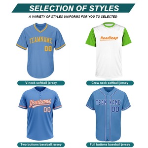 เสื้อเจอร์ซีย์เบสบอลและซอฟต์บอลพิมพ์ซับลิเมชันตามสั่ง - Product Image 4