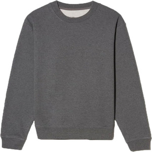 Sweat-shirt à col rond en molleton tricoté 100 % coton de qualité supérieure pour homme, écologique, respirant, avec logo imprimé en relief sur le devant - Product Image 1