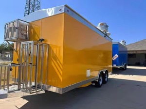Yellow Modern Portable Stainless Steel Kitchen Cart for <b>Car</b> <b>Interior</b> Accessories Restaurant Food Trailer Concession Stall Use - Product Image 2