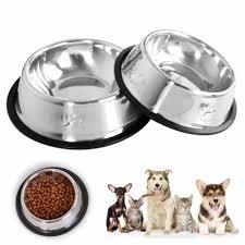 Bol de nourriture pour chien en acier inoxydable durable robuste pour la technique de polissage de voyage pour chiens et chats - Product Image 2