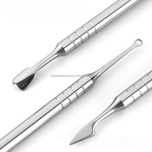 Pousse-cuticules russe double tête amélioré en acier inoxydable avec pierre à poncer pour l'élimination des bords, outil de manucure, logo personnalisé 2026 - Product Image 6