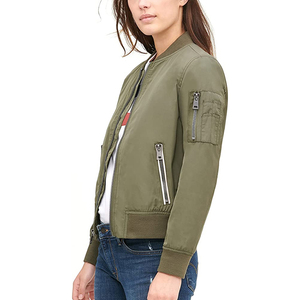 Suministro directo de fábrica, chaqueta de temporada de invierno personalizable profesional para mujer, forro de algodón de tela satinada, soporte transpirable sólido - Product Image 3