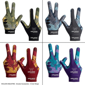 Guantes de Snooker Deportivos Industriales Wolson Premium, Tela de Poliéster/Lycra, Ligeros y Ajustables para Entrenamiento y Competición de Billar - Product Image 5
