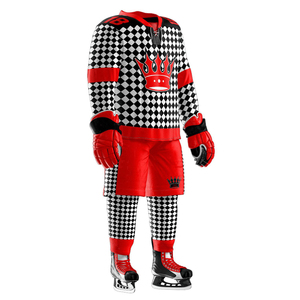 Nouveaux ensembles d'uniformes de hockey sur glace personnalisés, design tendance, professionnels, légers, manches longues, 100% polyester respirant - Product Image 3