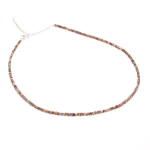 Collier de perles en diamant brut rouge 100% naturel de 2-3 mm, longueur 16 pouces - Product Image 2