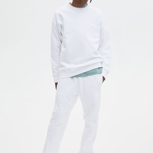 Pull 100% coton hommes col rond sweat-shirts logo personnalisé pull sweat pour hommes pulls molletonnés hommes - Product Image 1