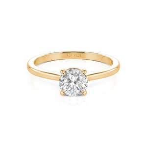 Jeulia Custom Ultra <b>Thin</b> Oval Cut Solitaire Wedding <b>Ring</b> for Men in 10K/14K/18K Gold or Platinum - Product Image 1