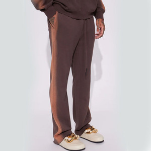 Pantalones de chándal informales Vintage para hombre al por mayor, pantalones de chándal acampanados personalizados con logotipo bordado y piernas anchas con bolsillos para las estaciones de otoño - Product Image 3