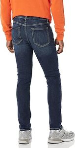 Jeans skinny stretch confortables pour hommes, pantalons légers et décontractés avec motif droit - Product Image 6