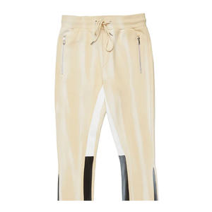 Pantalon de jogging en molleton éponge pour homme, taille mi-haute, coupe évasée, délavé à l'acide, brodé, respirant, personnalisable OEM - Product Image 5