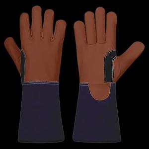 Gants de soudage TIG sur mesure en cuir pleine fleur très résistants, à fort pouvoir de résistance, avec renfort en Kevlar, résistants à la chaleur, durables, très vendus - Product Image 6