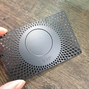 Cartes de visite en métal argenté NFC avec logo personnalisé pour cadeaux d'affaires - Product Image 6