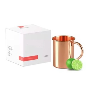 Tasses en cuivre élégantes pour les boissons Moscow Mule prêtes à être expédiées, tasses en cuivre très exigeantes au prix de gros - Product Image 5