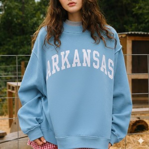 Sudadera de Cuello Alto de Alta Calidad, Diseño de Cuello Alto Holgado para Mujer - Product Image 2