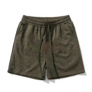 Pantalones Cortos Personalizados al por Mayor, 100% Algodón, 280 GSM, Unisex, Diseño Sólido, Impresión de Pantalla de Alta Calidad - Product Image 2