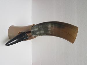 Custom Engraved Handmade Eco-Friendly Viking Drinking Horn Buffalo Horn Religious Mead <b>Mug</b> with <b>Stand</b> Home Decoration Gift Item - Product Image 2