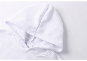 Sweat à capuche pour homme en coton 100% épais de style français doublé de polaire de haute qualité uni d'hiver avec logo personnalisé coupe régulière style streetwear - Product Image 6