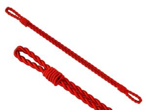 Cordon torsadé argenté avec double nœud différent, fournisseur en gros de cordons uniformes, cordon torsadé en or, cordon torsadé gris - Product Image 6