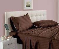 Draps de lit doubles de luxe 125GSM, ensemble de draps de lit King Size, tissu lisse et durable, haute qualité, doux et confortable, en provenance d'Inde
