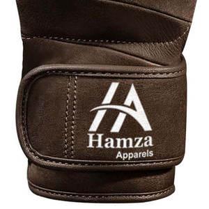 Premium Brown Cowhide <b>Leather</b> <b>Fingerless</b> <b>Gloves</b> Durable Design with Breathable Fabric Comfortable Fit Stylish for All Activities - Product Image 6
