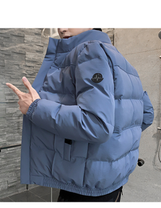 Chaqueta acolchada con capucha Premium para hombre, abrigo ligero cálido aislado de fibra de bambú a prueba de viento para viajes de senderismo de invierno - Product Image 6