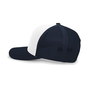 BRANIS SPORTS 2026 Gorra Trucker de Malla Blanca y Azul Marino Personalizada, de 6 Paneles, Ajustable, Unisex, Casual, 100% Poliéster, para Primavera/Verano - Product Image 2