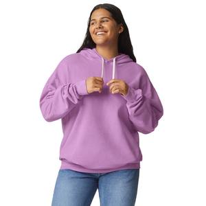 Sweat-shirts épais en polaire personnalisés avec logo, sweat à capuche uni vierge avec impression en strass - Product Image 5