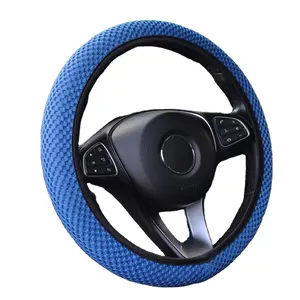 Blue suitable for all middle-size steering wheels anti-Slip Odorless easy carry steering wheel cover