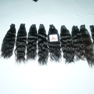 เครื่องเรมี่ทอสีดำเป็นมัดทรงหลวมทำจากธรรมชาติแบบ100% ดิบอินเดียใต้ - Product Image 2