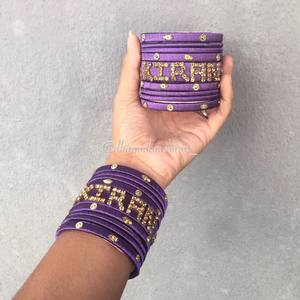 Bracelets de mariée élégants et tendance en fil de soie, imitation perle, design Kundan, travail artisanal en pierre pour les occasions de mariage - Product Image 2