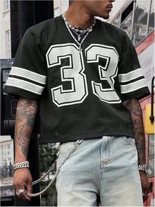 Maillots de football américain rétro en sublimation, streetwear, design graphique personnalisé, respirant, antibactérien, grande taille, séchage rapide, maille - Product Image 6
