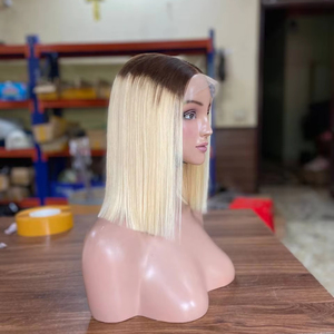 วิกผมมนุษย์613 13x4วิกผมถักสีบลอนด์ด้านหน้าสำหรับผู้หญิงผิวดำวิกผมลูกไม้แบบเต็มศีรษะบ๊อบสั้นบริสุทธิ์จากเวียดนาม - Product Image 1