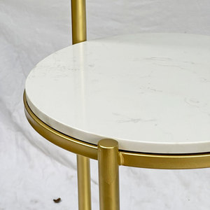 Perchero de Hierro Moderno y Minimalista para Sala de Estar con Superficie de Piedra KPT68035 - Product Image 2