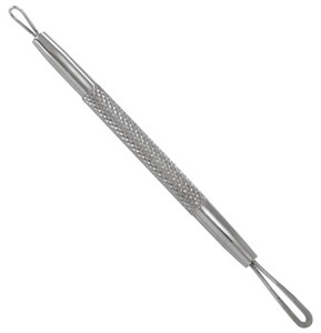 Traitement de l'acné élimination de la tête noireAcier inoxydable Acheter un extracteur de points noirs en métal Remover Pimple Popper Tool - Product Image 1