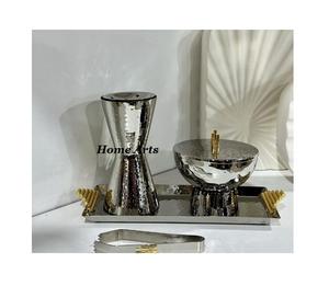 Juego de 2 quemadores de incienso de color negro de hierro de diseño fabuloso Mabkhara de diferentes tamaños para accesorios de Decoración de mesa - Product Image 2