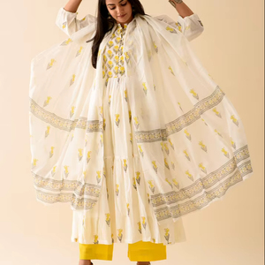 Women's Girls' Printed Pure Cotton Maxi <b>Dress</b> Indian Block Print Casual Summer <b>Evening</b> Party Trendy Wholesale Long Midi Bulk - Product Image 1
