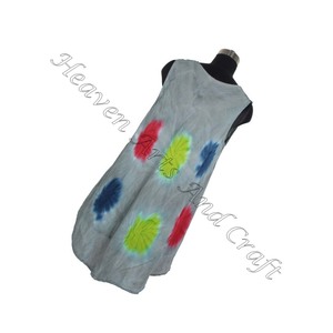 Moda Europea 2025 mujeres fiesta Maxi vestido Tie Dye rayón Casual Maxi Tie Dye Boho Gypsy vestido rayón ropa de noche vestido DRT004B - Product Image 2