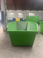 Bacs de 6 m3 8 m3 avec gestion des déchets à l'arrière Bacs Merrell Bacs de recyclage empilables
