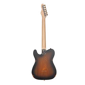Slick Guitar SL51K Guitarra eléctrica Aged Vintage Sunburst Pastillas de doble bobina simple - Product Image 2