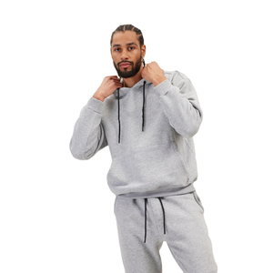 Sweat à capuche streetwear pour homme, taille XS, en polyester/coton, brodé sur mesure, épais, imperméable, coupe-vent, uni, pour l'hiver - Product Image 1